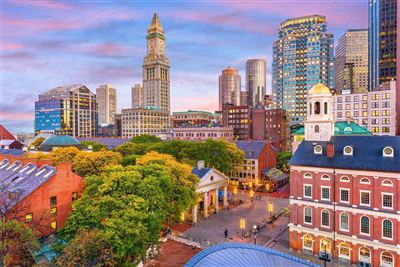 Blick auf den Quincy Market